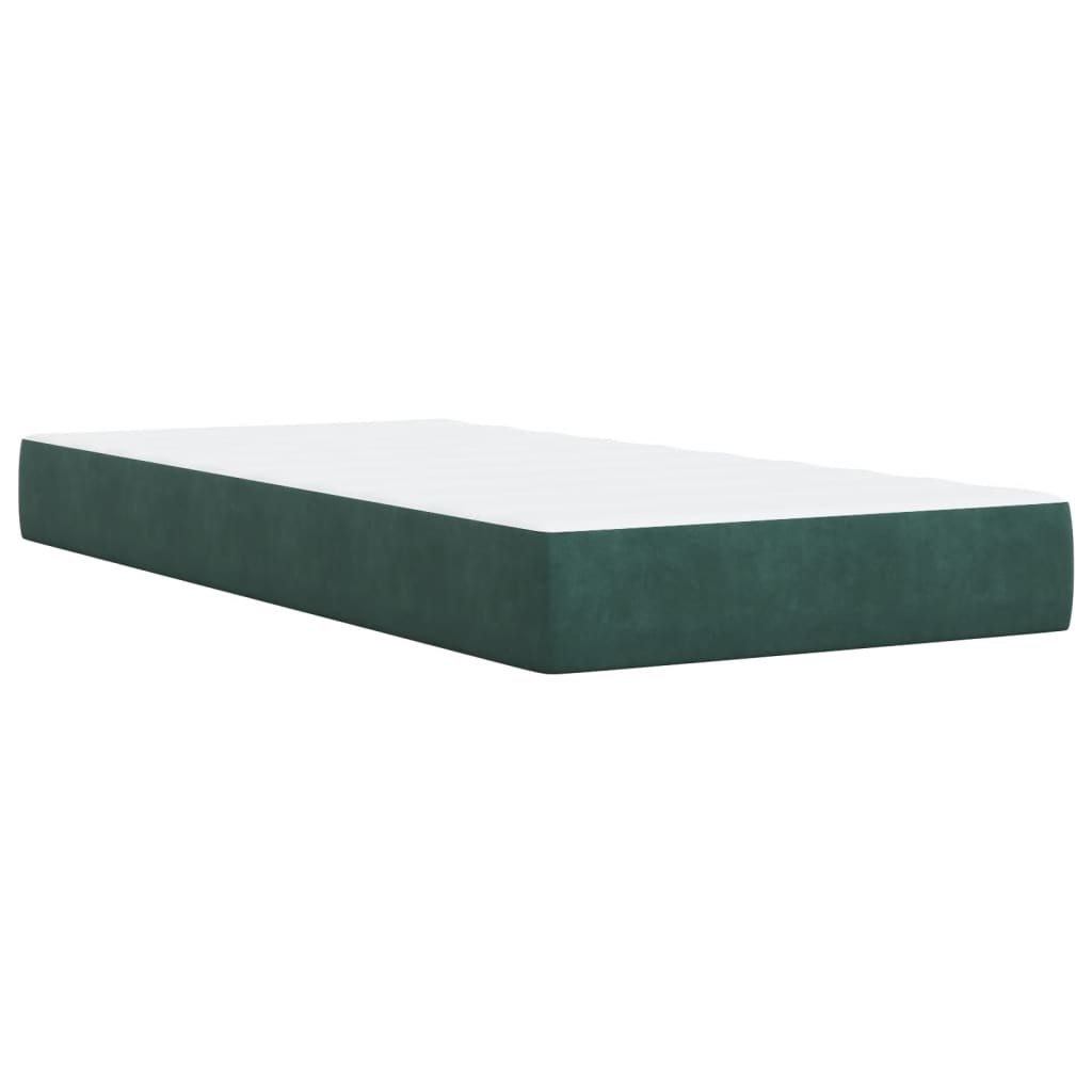 Sommier à lattes de lit avec matelas Vert foncé 90x190 cm - XIOS