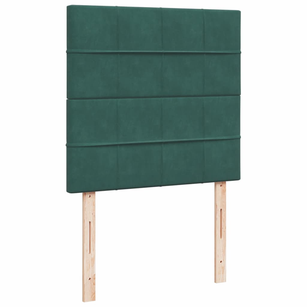 Sommier à lattes de lit avec matelas Vert foncé 90x190 cm - XIOS