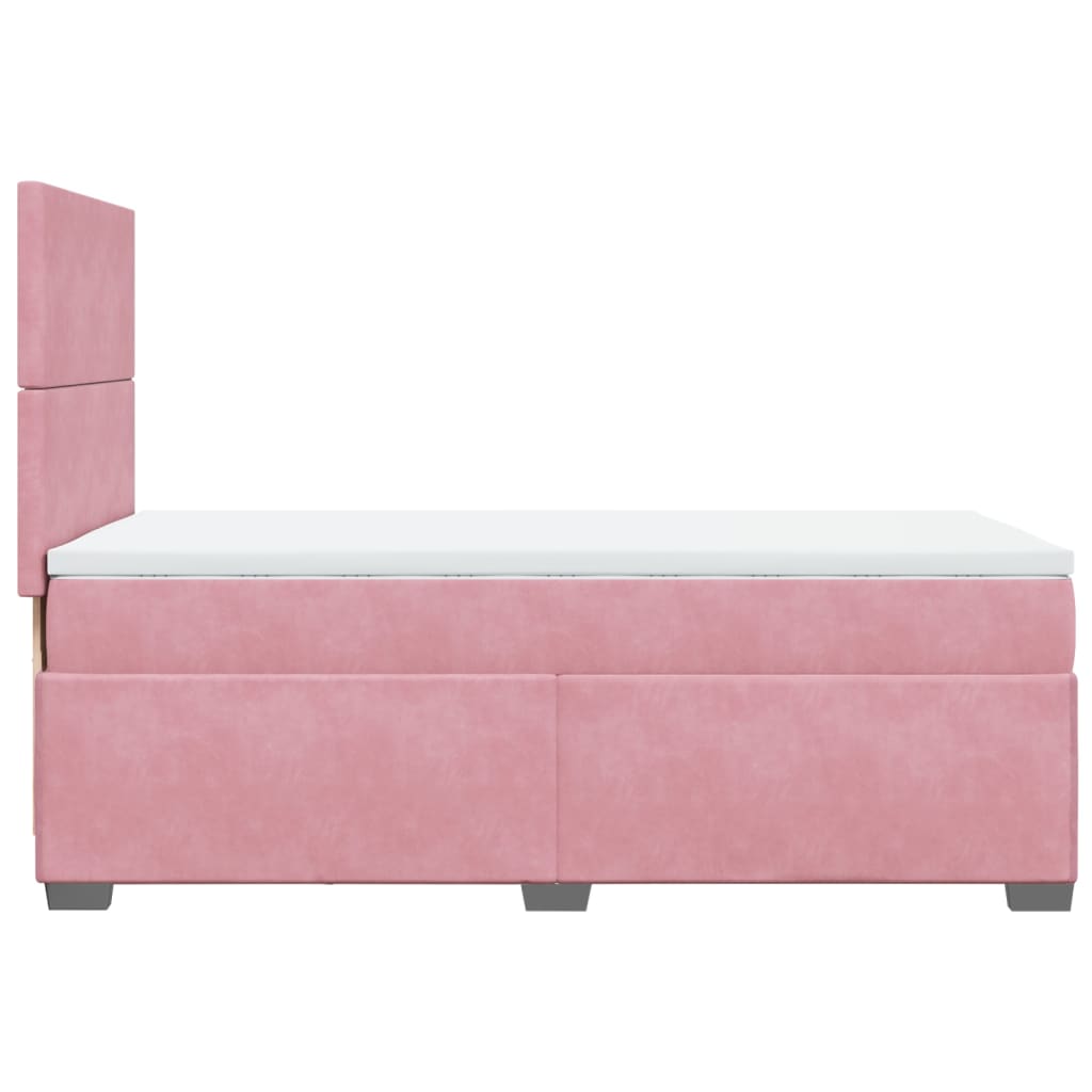 Sommier à lattes de lit avec matelas Rose 90x200 cm Velours - XIOS