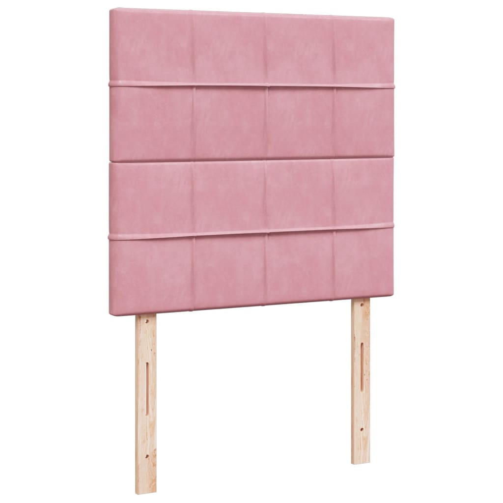 Sommier à lattes de lit avec matelas Rose 90x200 cm Velours - XIOS