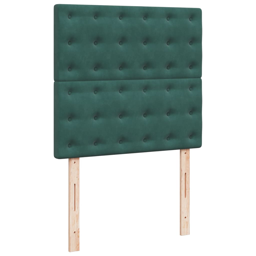 Sommier à lattes de lit avec matelas Vert foncé 90x200 cm - XIOS