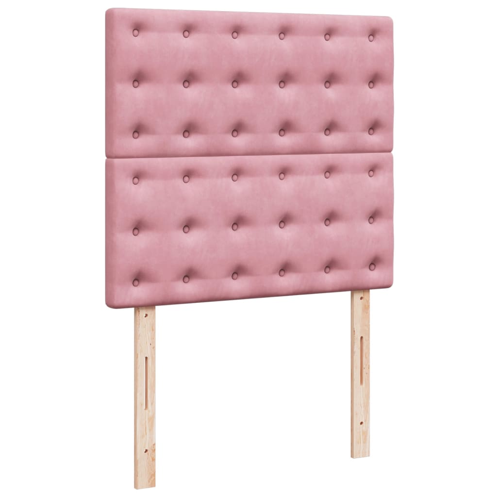 Sommier à lattes de lit avec matelas Rose 90x200 cm Velours - XIOS