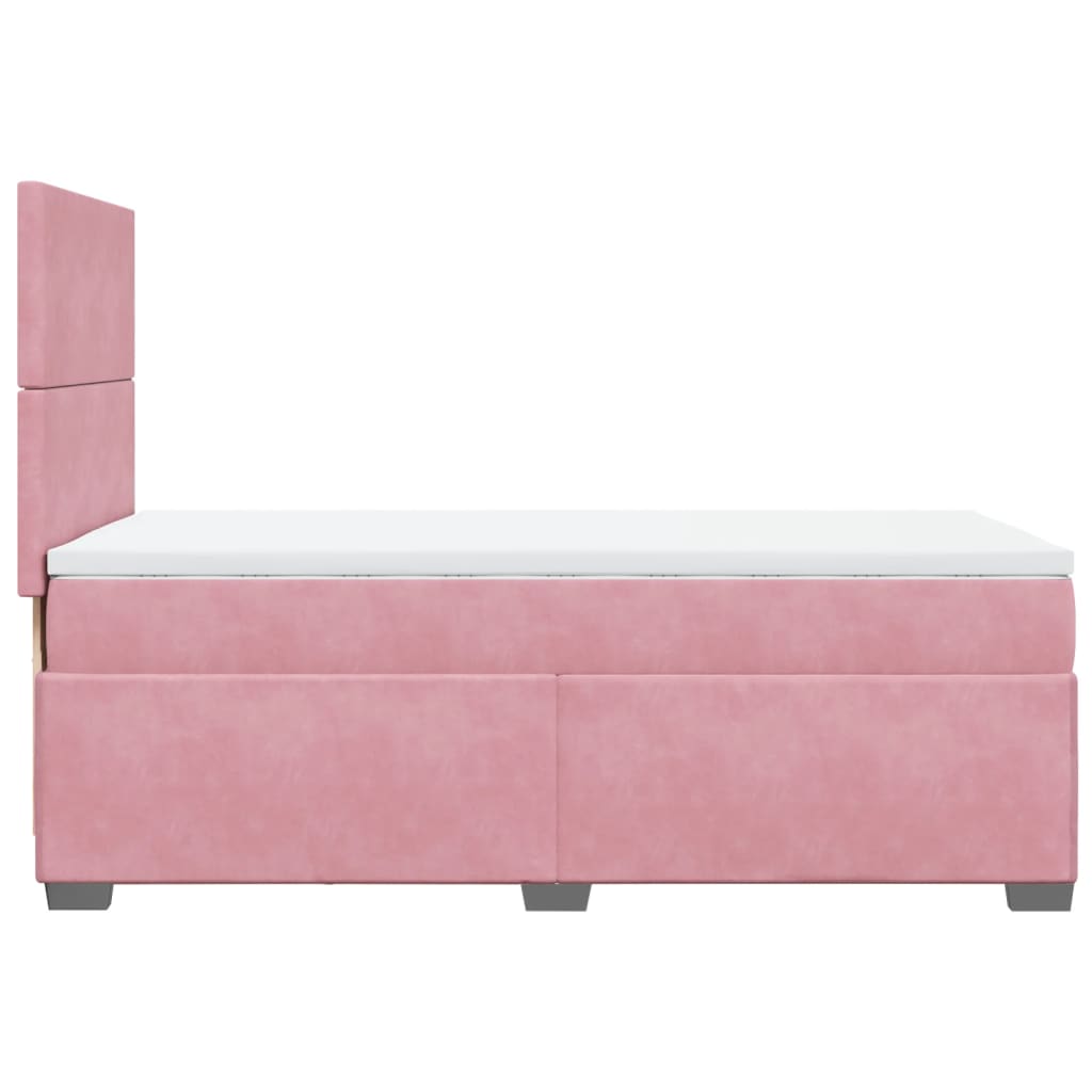 Sommier à lattes de lit avec matelas Rose 100x200 cm Velours - XIOS