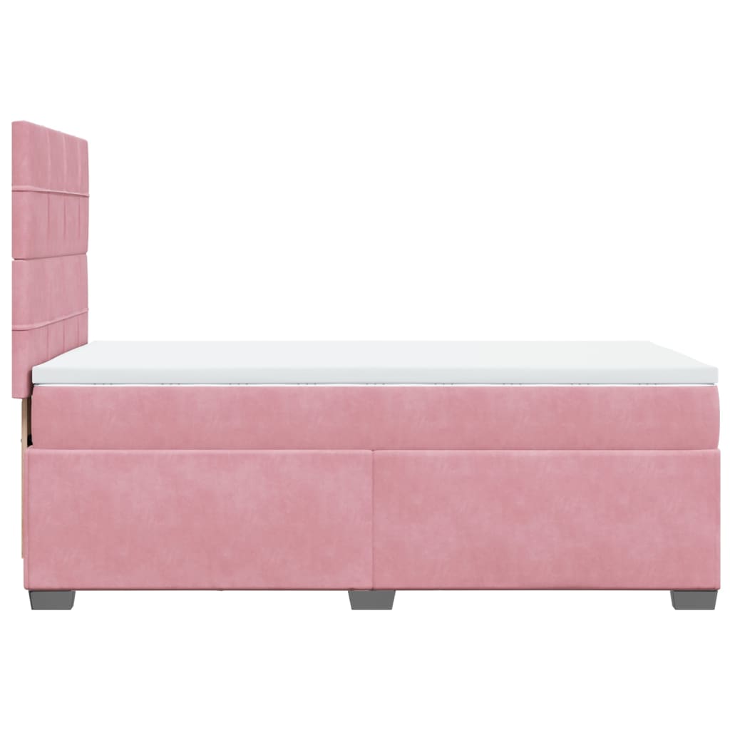 Sommier à lattes de lit avec matelas Rose 100x200 cm Velours - XIOS