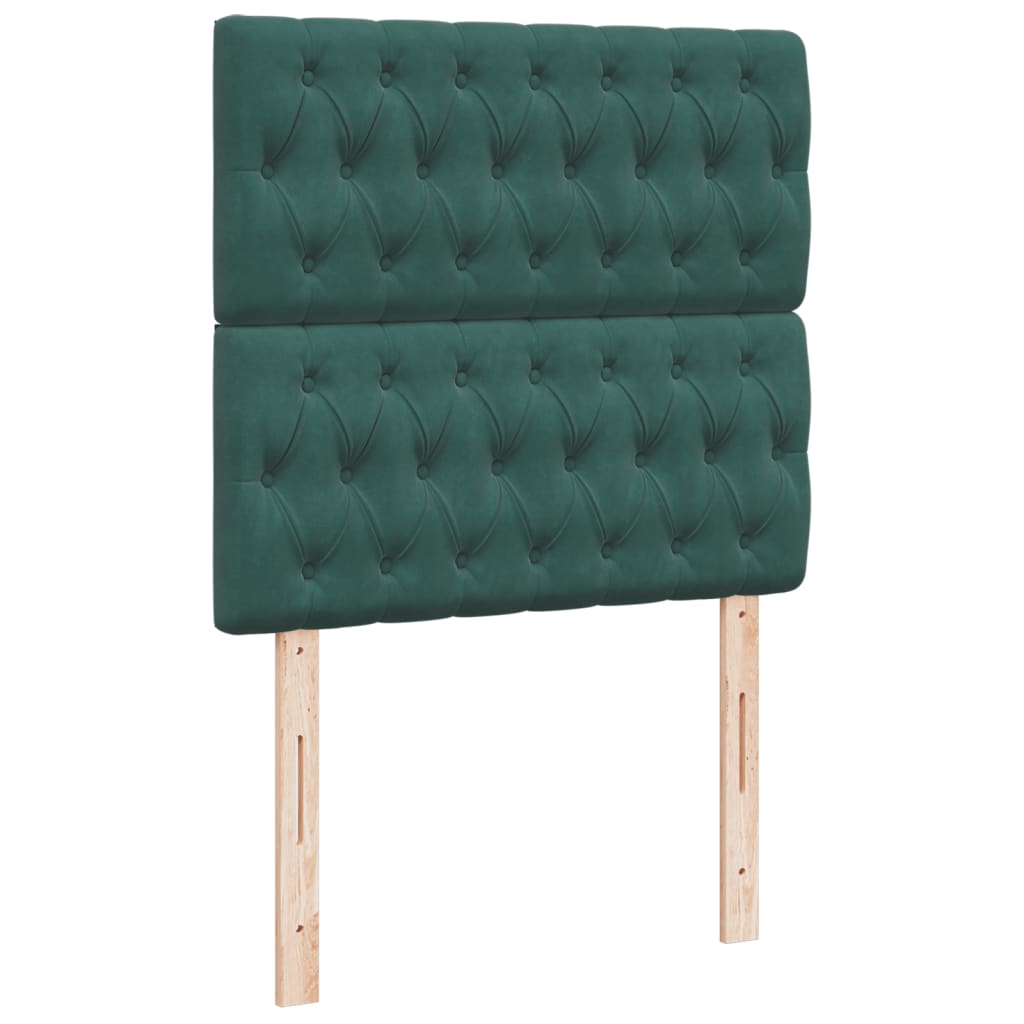 Sommier à lattes de lit avec matelas Vert foncé 100x200 cm - XIOS