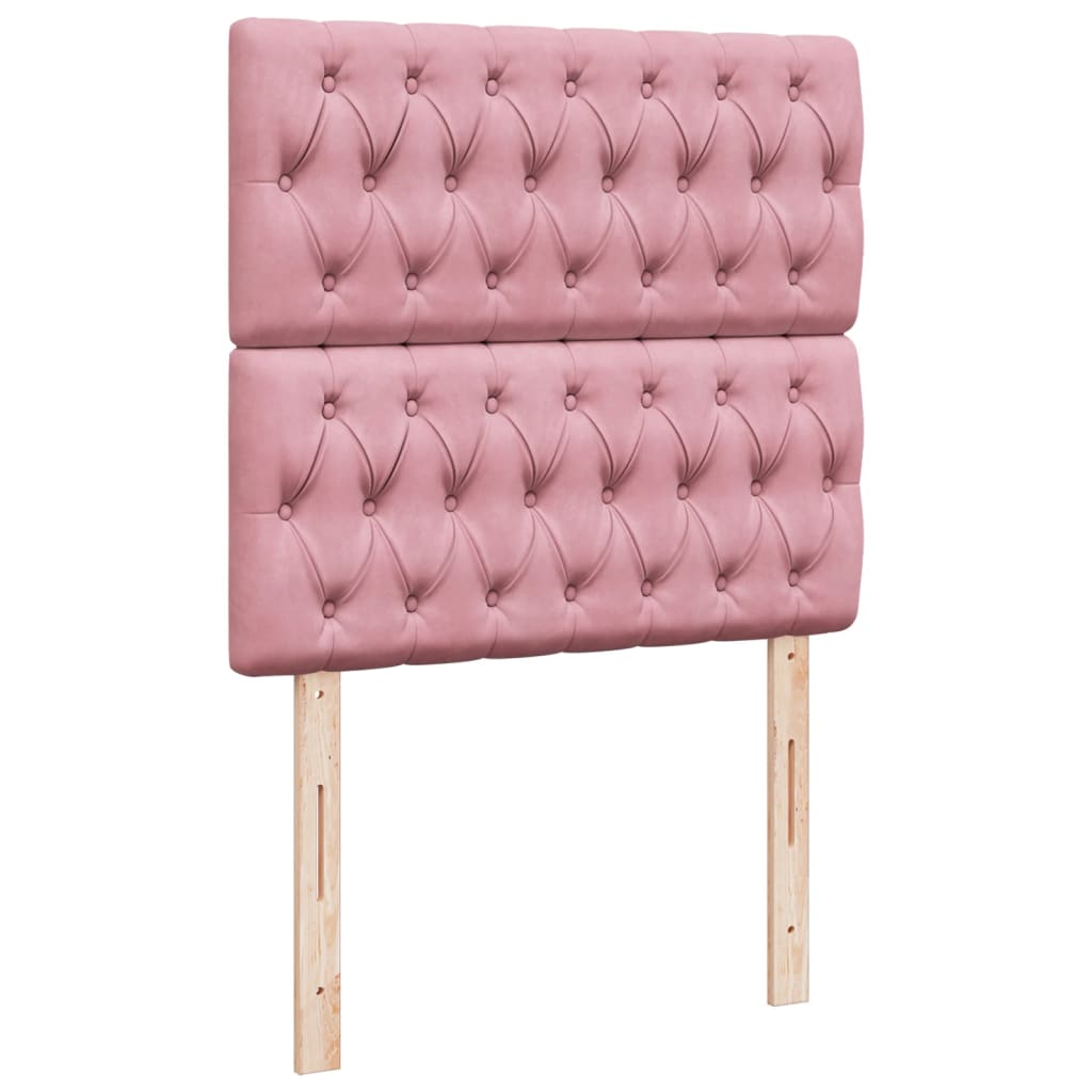 Sommier à lattes de lit avec matelas Rose 100x200 cm Velours - XIOS
