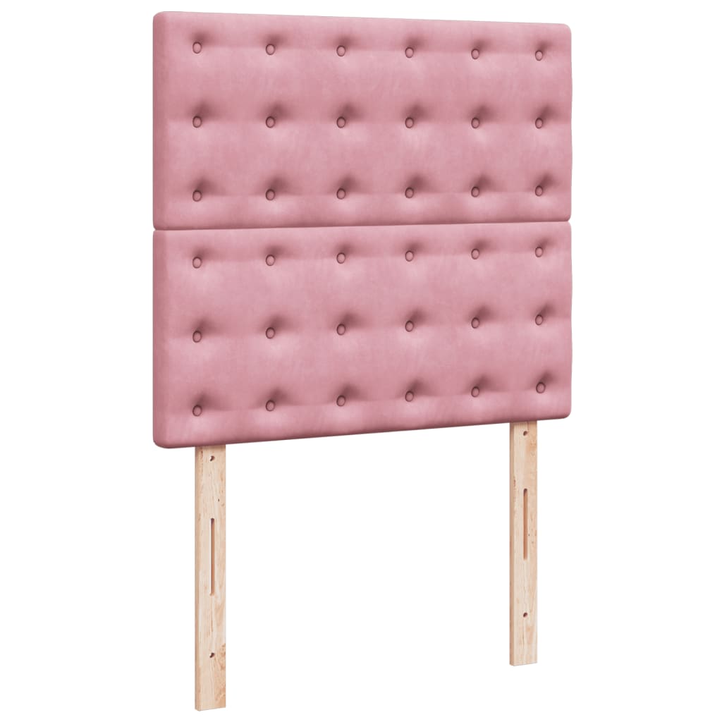 Sommier à lattes de lit avec matelas Rose 100x200 cm Velours - XIOS