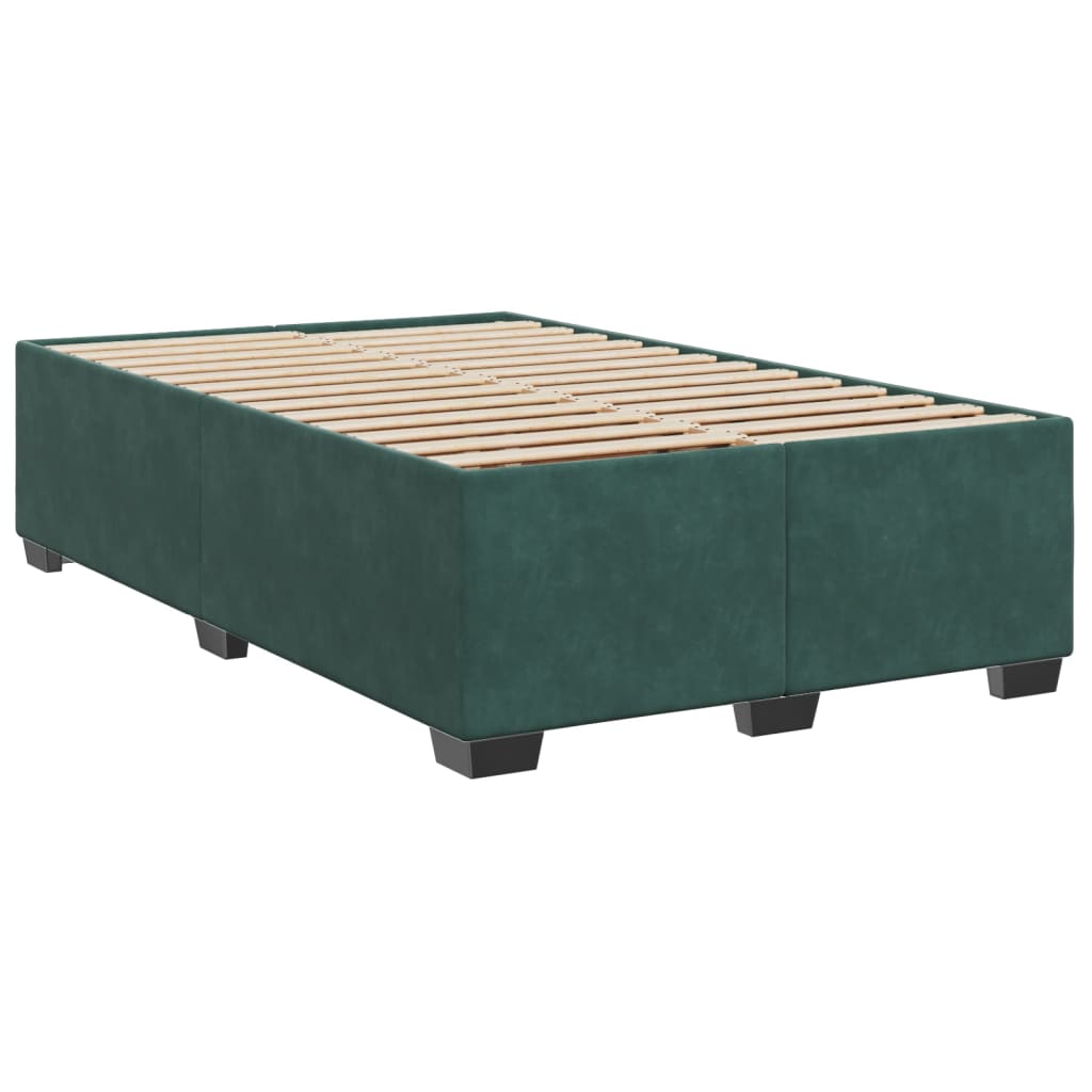 Sommier à lattes de lit avec matelas vert foncé 120x190 cm - XIOS