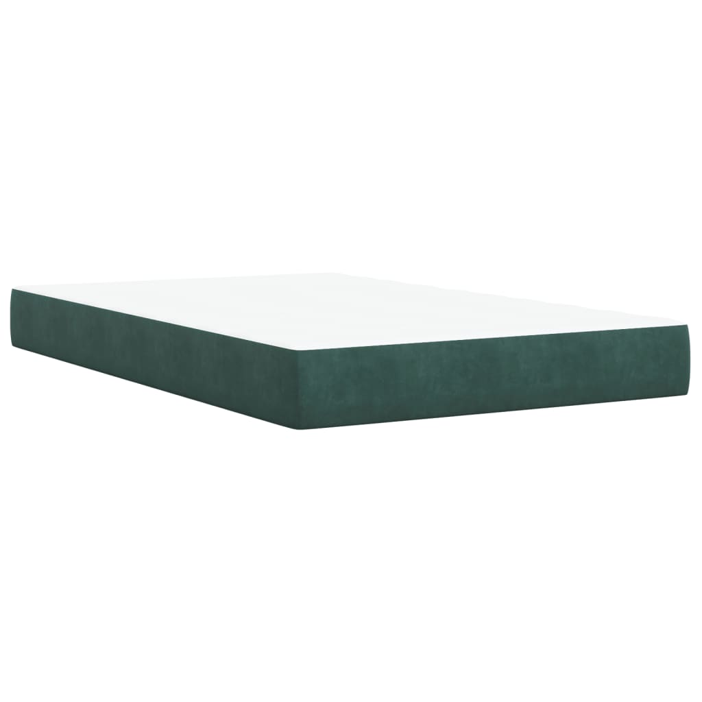 Sommier à lattes de lit avec matelas vert foncé 120x190 cm - XIOS