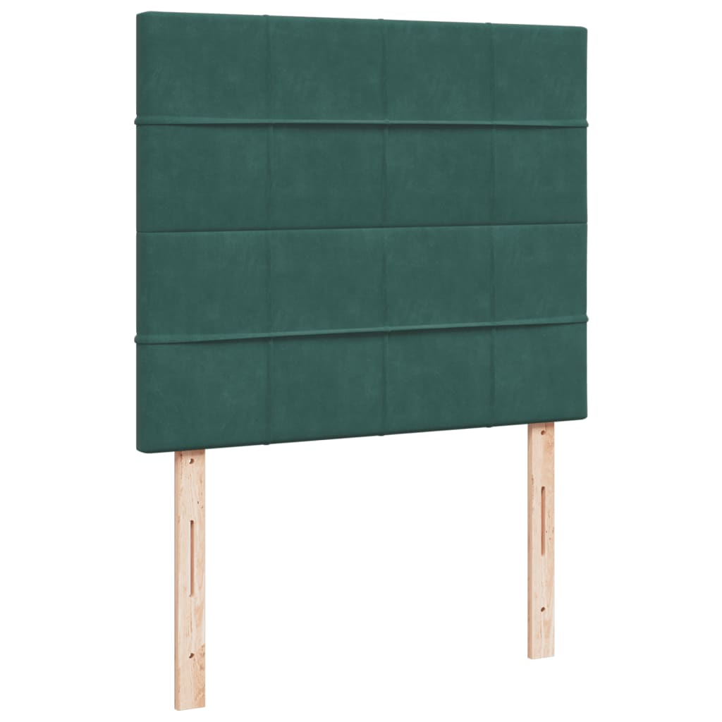 Sommier à lattes de lit et matelas Vert foncé 120x200cm Velours - XIOS