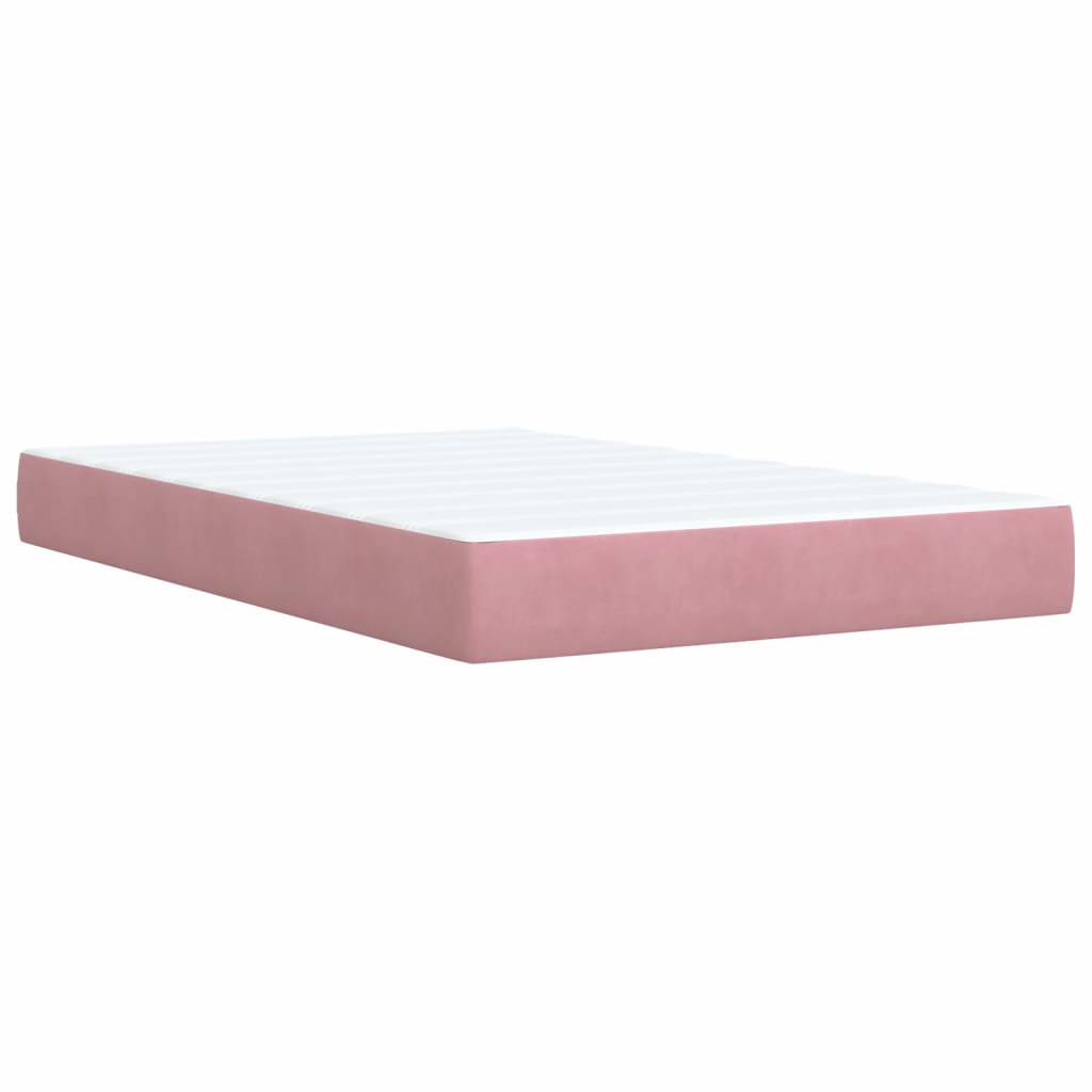 Sommier à lattes de lit avec matelas Rose 120x200 cm Velours - XIOS