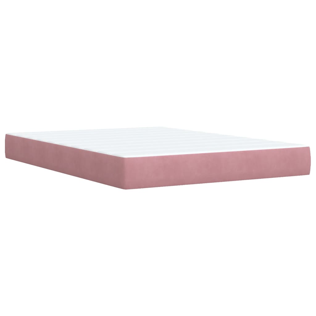 Sommier à lattes de lit avec matelas Rose 140x190 cm Velours - XIOS