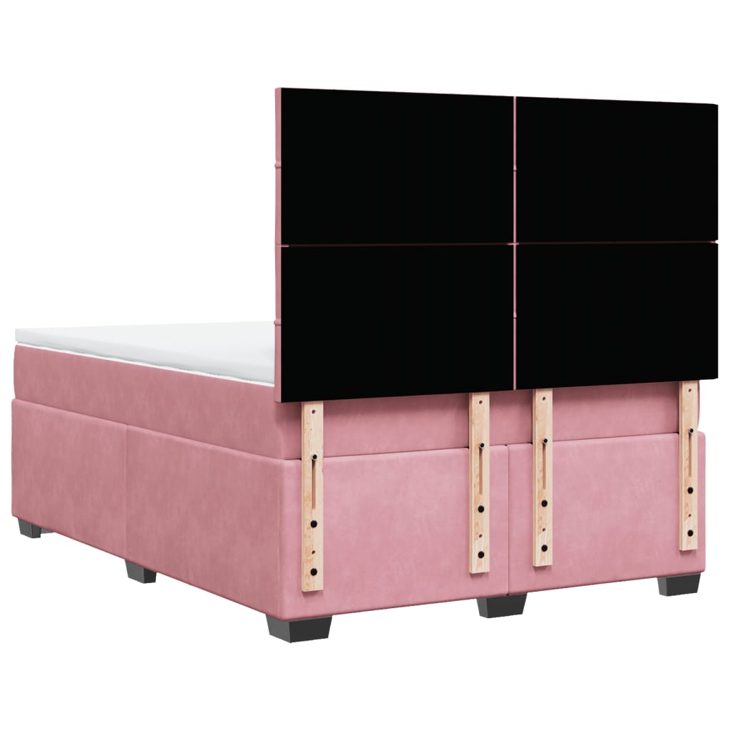 Sommier à lattes de lit avec matelas Rose 160x200 cm Velours - XIOS