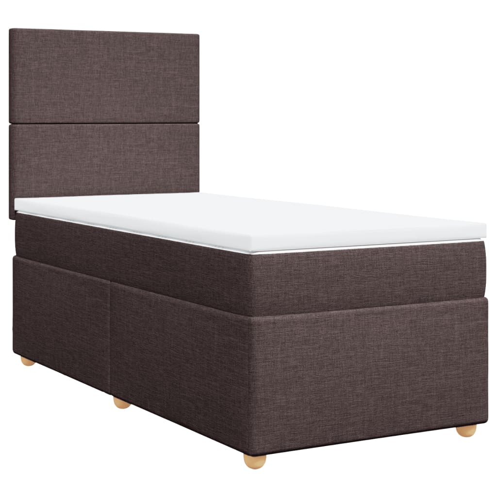 Sommier à lattes de lit avec matelas Marron foncé 90x190 cm - XIOS