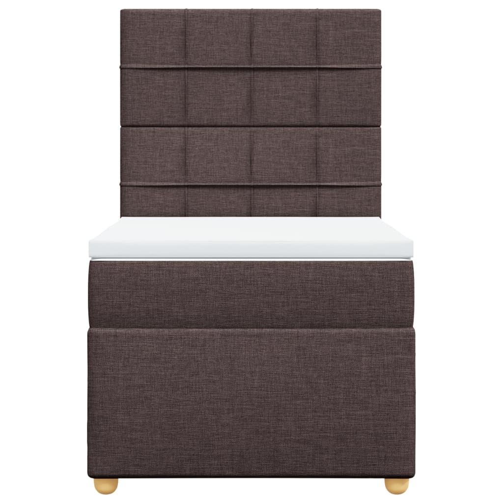 Sommier à lattes de lit avec matelas Marron foncé 90x190 cm - XIOS