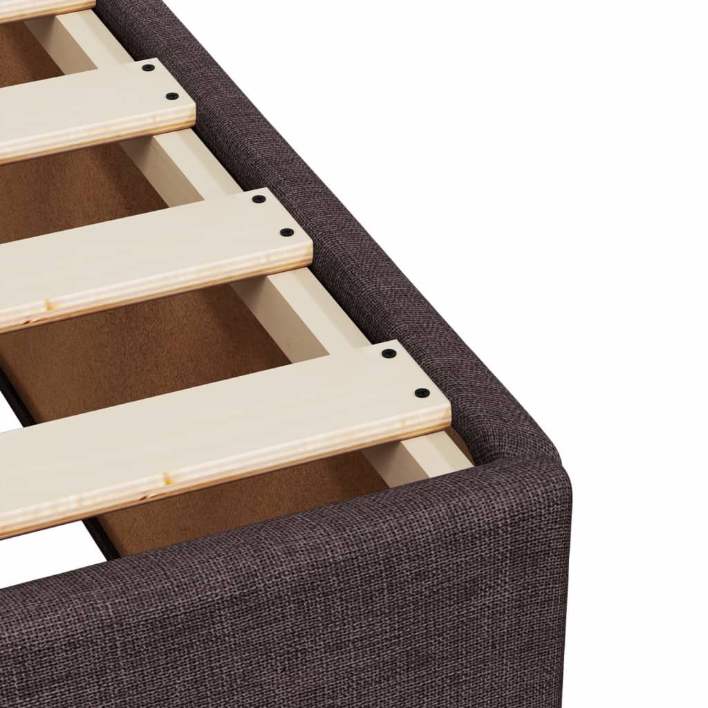 Sommier à lattes de lit avec matelas Marron foncé 90x190 cm - XIOS