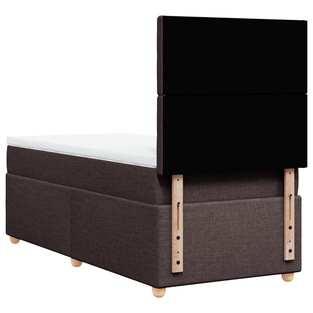 Sommier à lattes de lit avec matelas Marron foncé 90x190 cm - XIOS