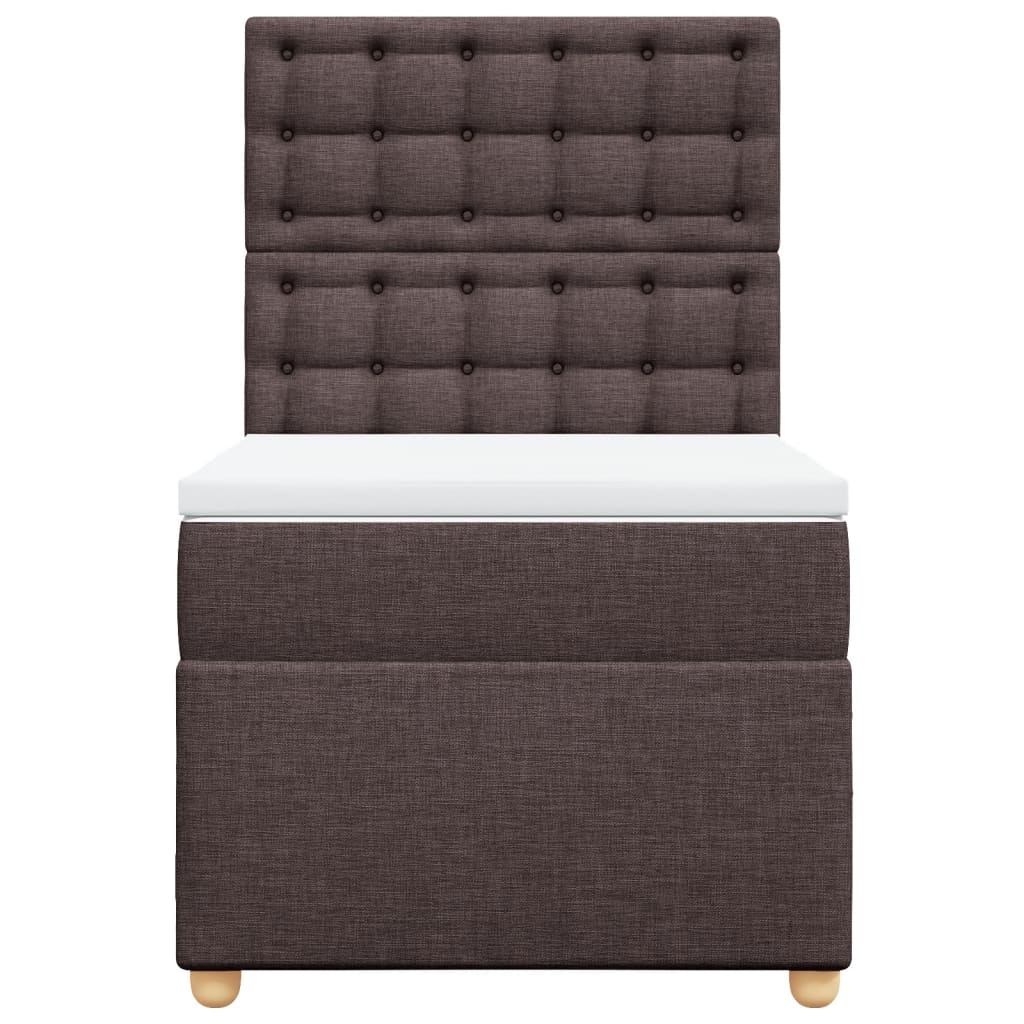 Sommier à lattes de lit avec matelas Marron foncé 90x200 cm - XIOS