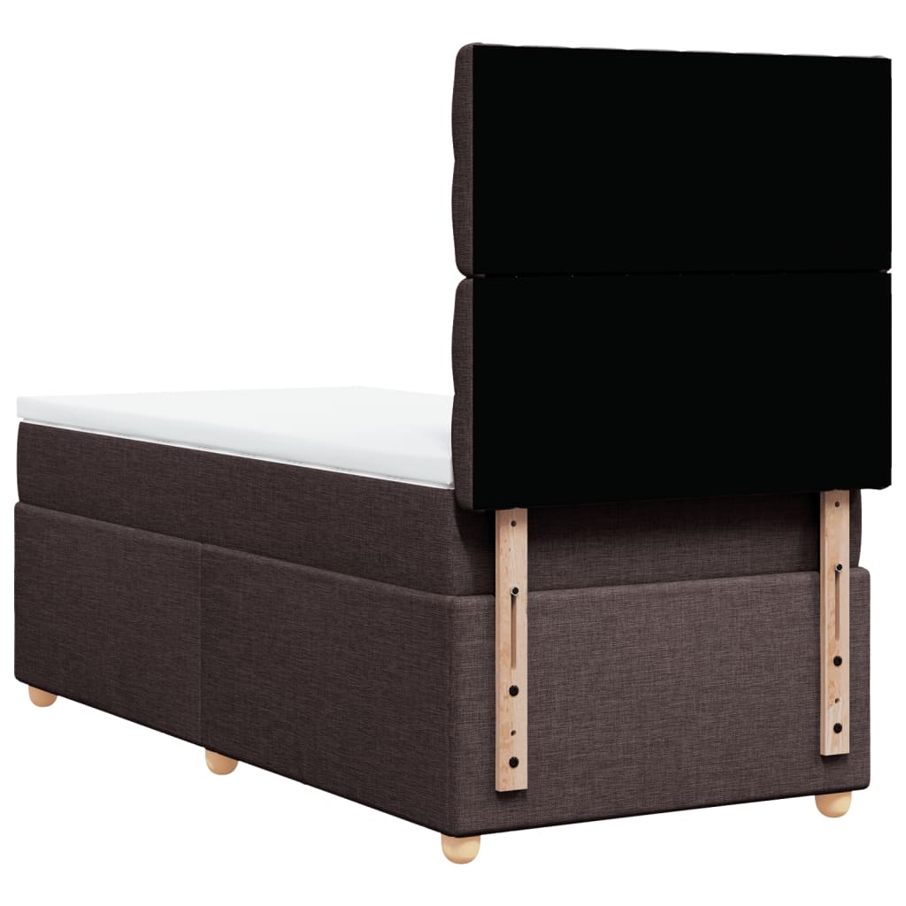 Sommier à lattes de lit avec matelas Marron foncé 100x200 cm - XIOS
