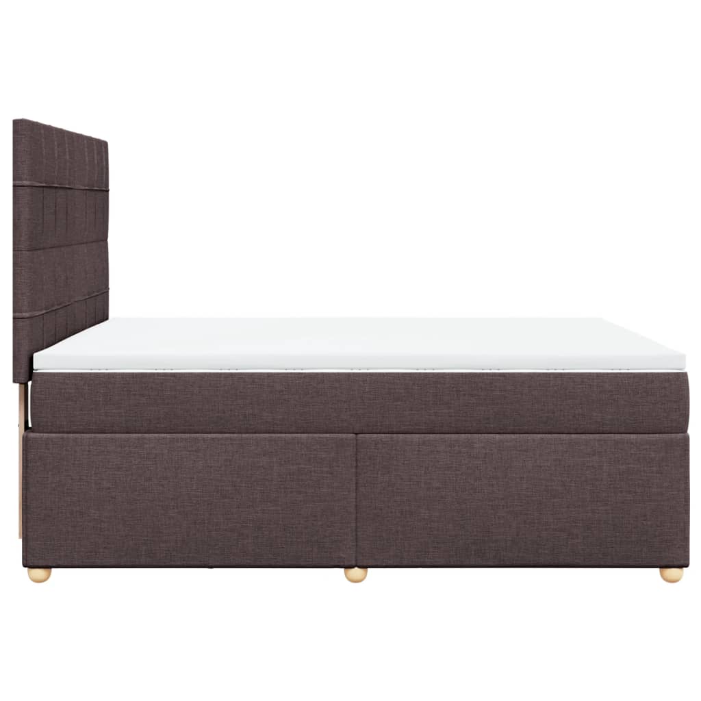 Sommier à lattes de lit avec matelas Marron foncé 140x190 cm - XIOS