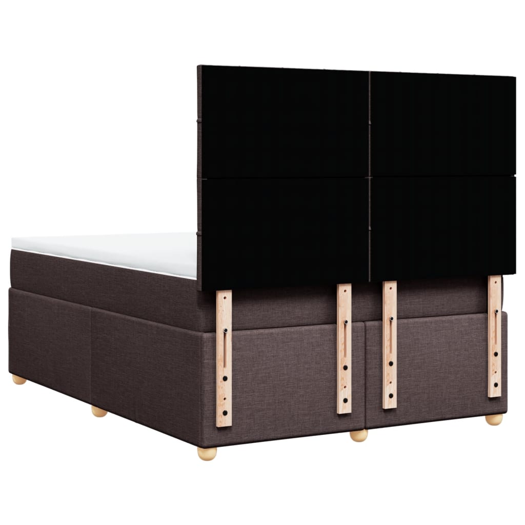 Sommier à lattes de lit avec matelas Marron foncé 140x190 cm - XIOS