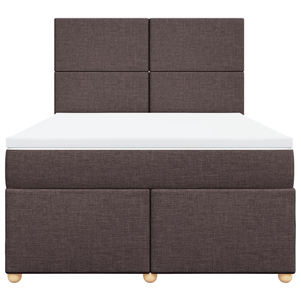 Sommier à lattes de lit avec matelas Marron foncé 140x200 cm - XIOS
