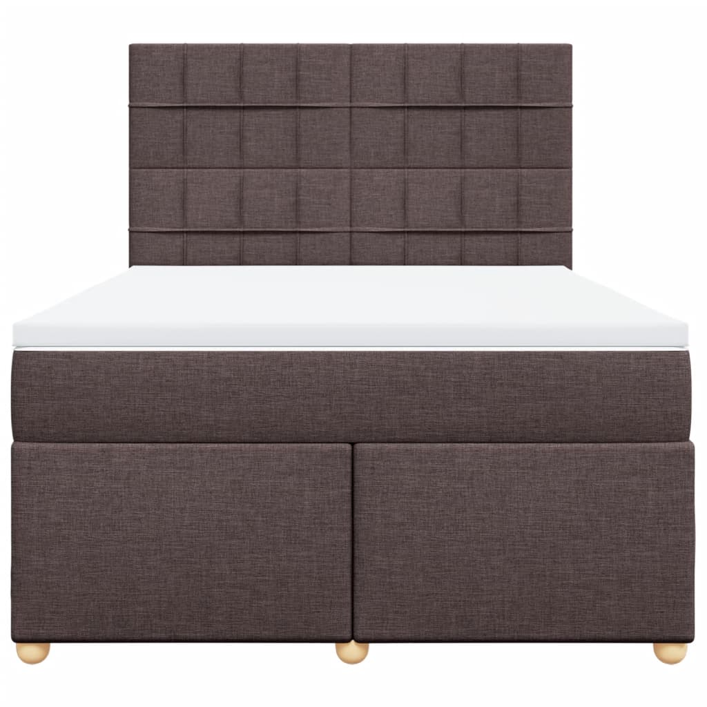Sommier à lattes de lit avec matelas Marron foncé 140x200 cm - XIOS