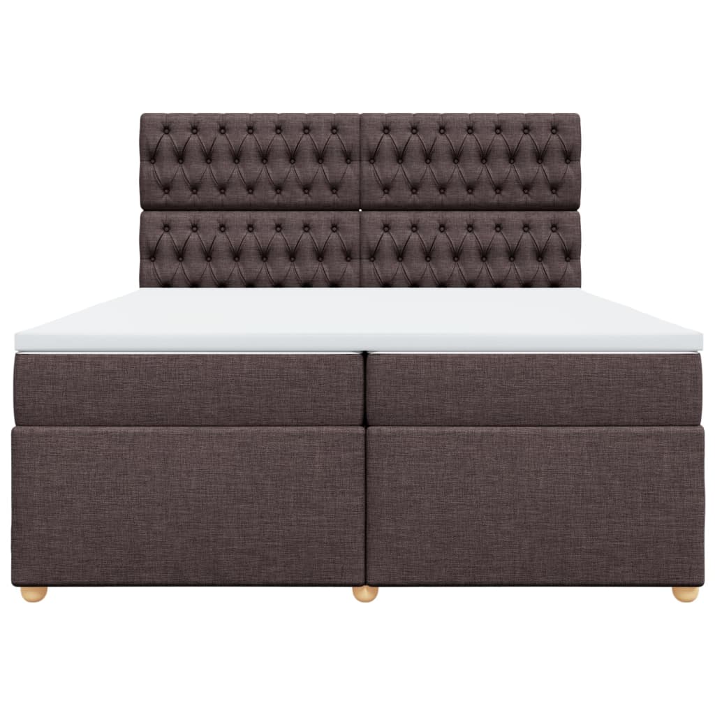 Sommier à lattes de lit avec matelas Marron foncé 200x200 cm - XIOS