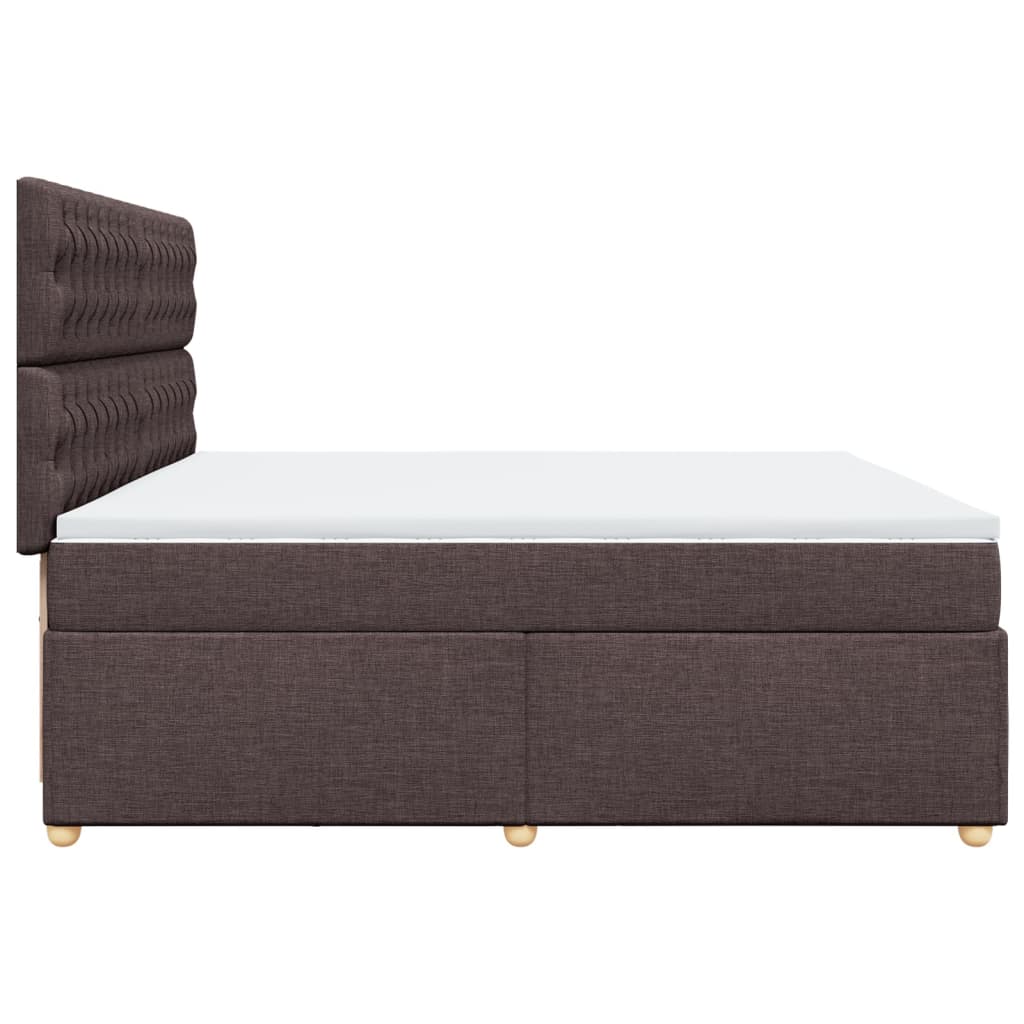 Sommier à lattes de lit avec matelas Marron foncé 200x200 cm - XIOS