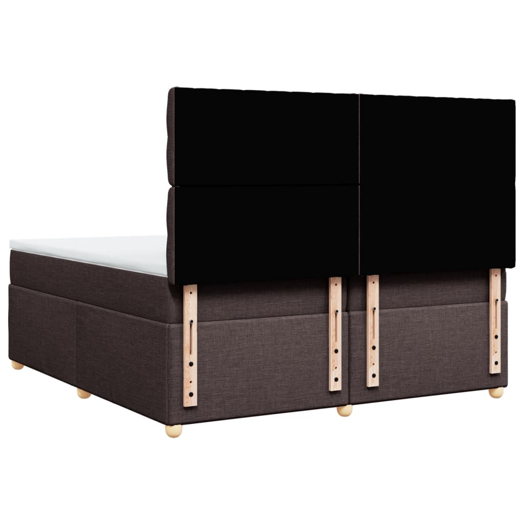 Sommier à lattes de lit avec matelas Marron foncé 200x200 cm - XIOS