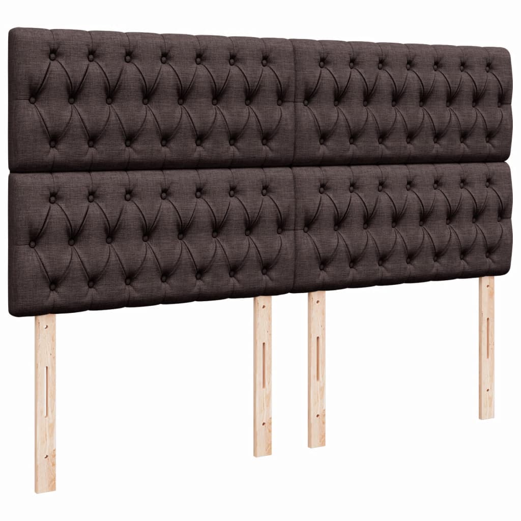 Sommier à lattes de lit avec matelas Marron foncé 200x200 cm - XIOS