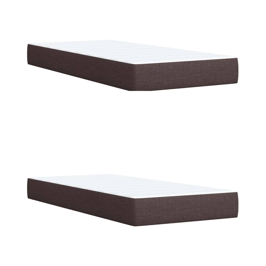 Sommier à lattes de lit avec matelas Marron foncé 200x200 cm - XIOS
