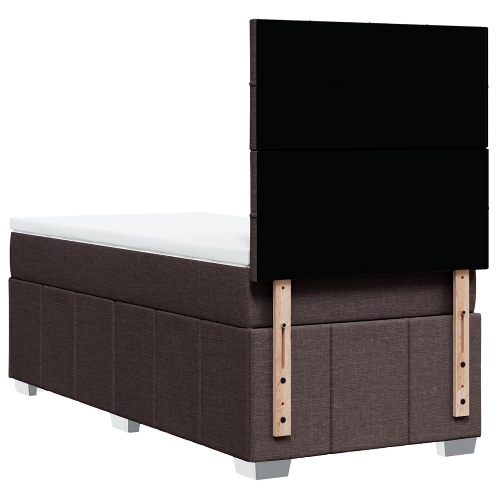 Sommier à lattes de lit avec matelas Marron foncé 90x190 cm - XIOS
