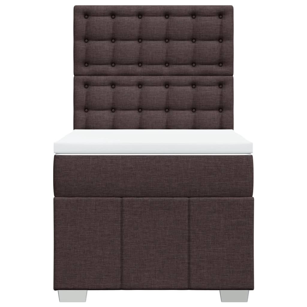 Sommier à lattes de lit avec matelas Marron foncé 90x190 cm - XIOS