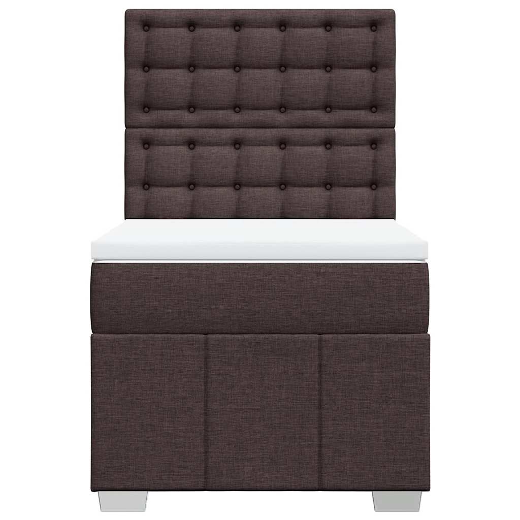 Sommier à lattes de lit avec matelas Marron foncé 90x200 cm - XIOS
