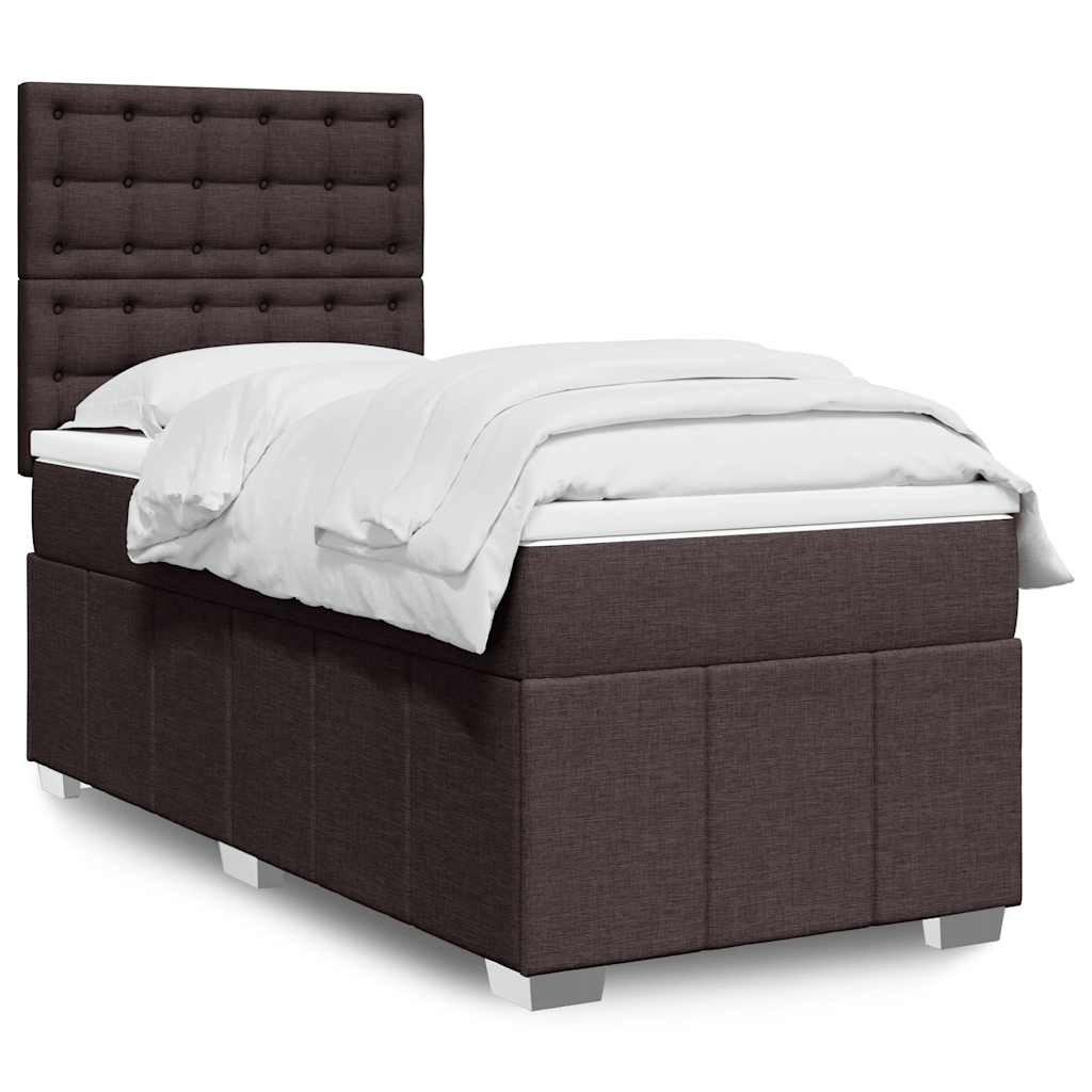Sommier à lattes de lit avec matelas Marron foncé 90x200 cm - XIOS