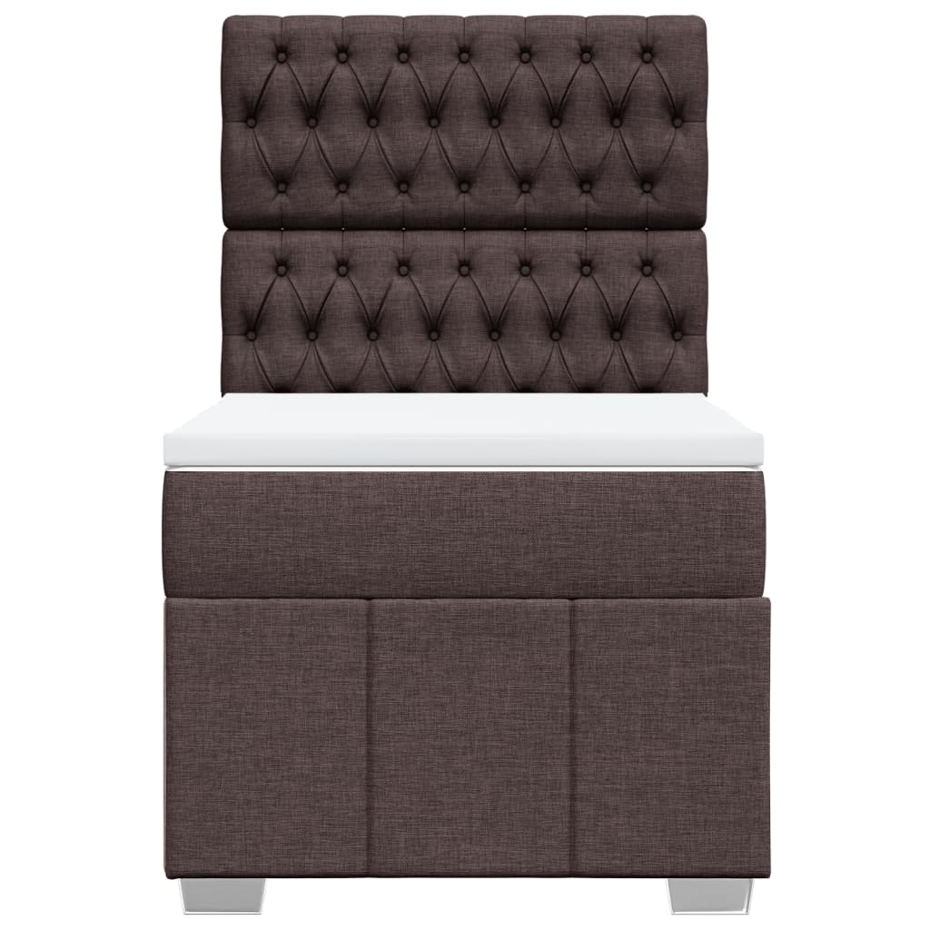 Sommier à lattes de lit avec matelas Marron foncé 100x200 cm - XIOS