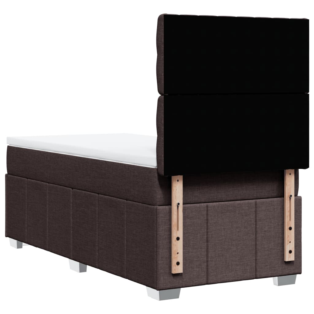 Sommier à lattes de lit avec matelas Marron foncé 100x200 cm - XIOS