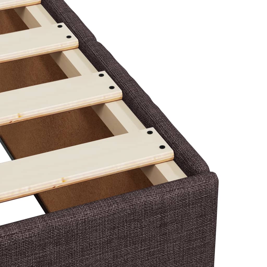 Sommier à lattes de lit avec matelas Marron foncé 100x200 cm - XIOS