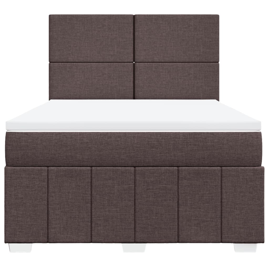 Sommier à lattes de lit avec matelas Marron foncé 140x190 cm - XIOS