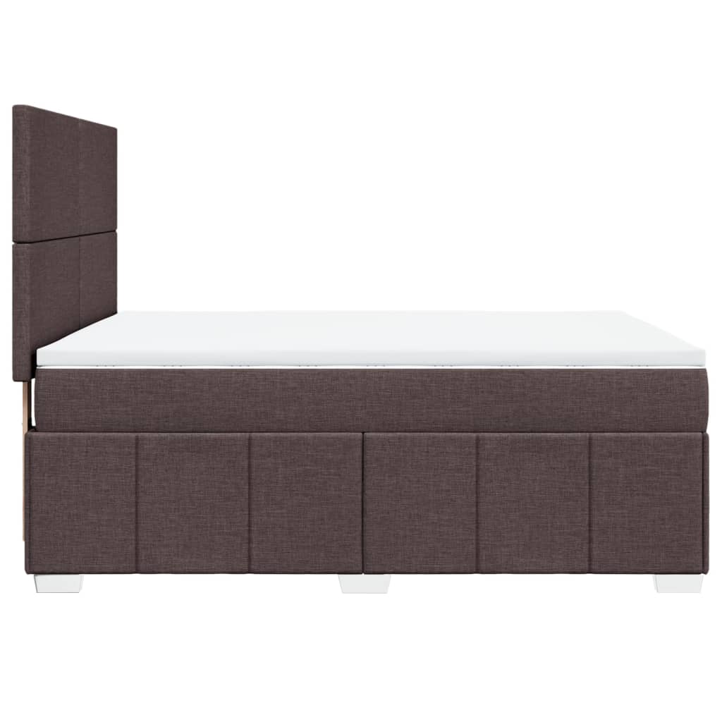 Sommier à lattes de lit avec matelas Marron foncé 140x190 cm - XIOS