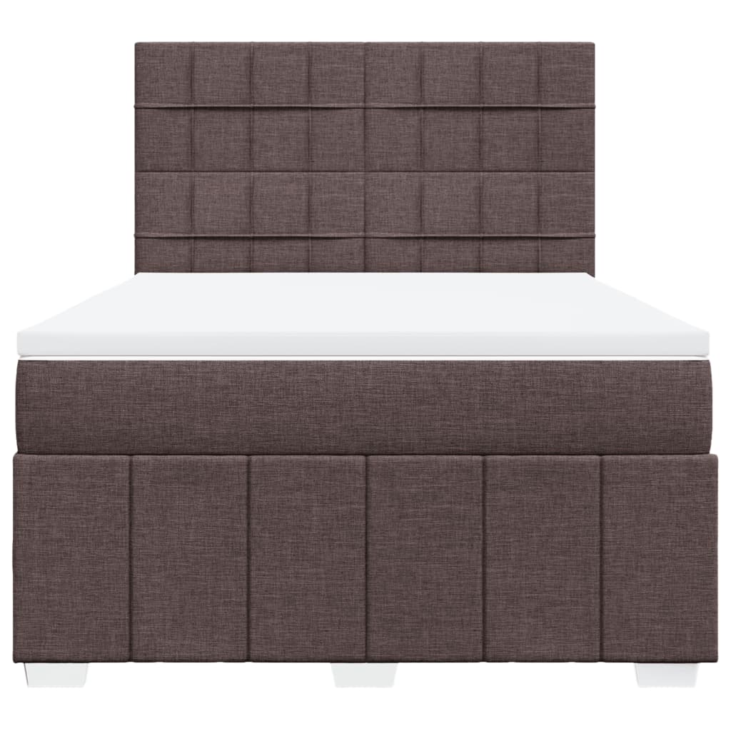 Sommier à lattes de lit avec matelas Marron foncé 140x190 cm - XIOS
