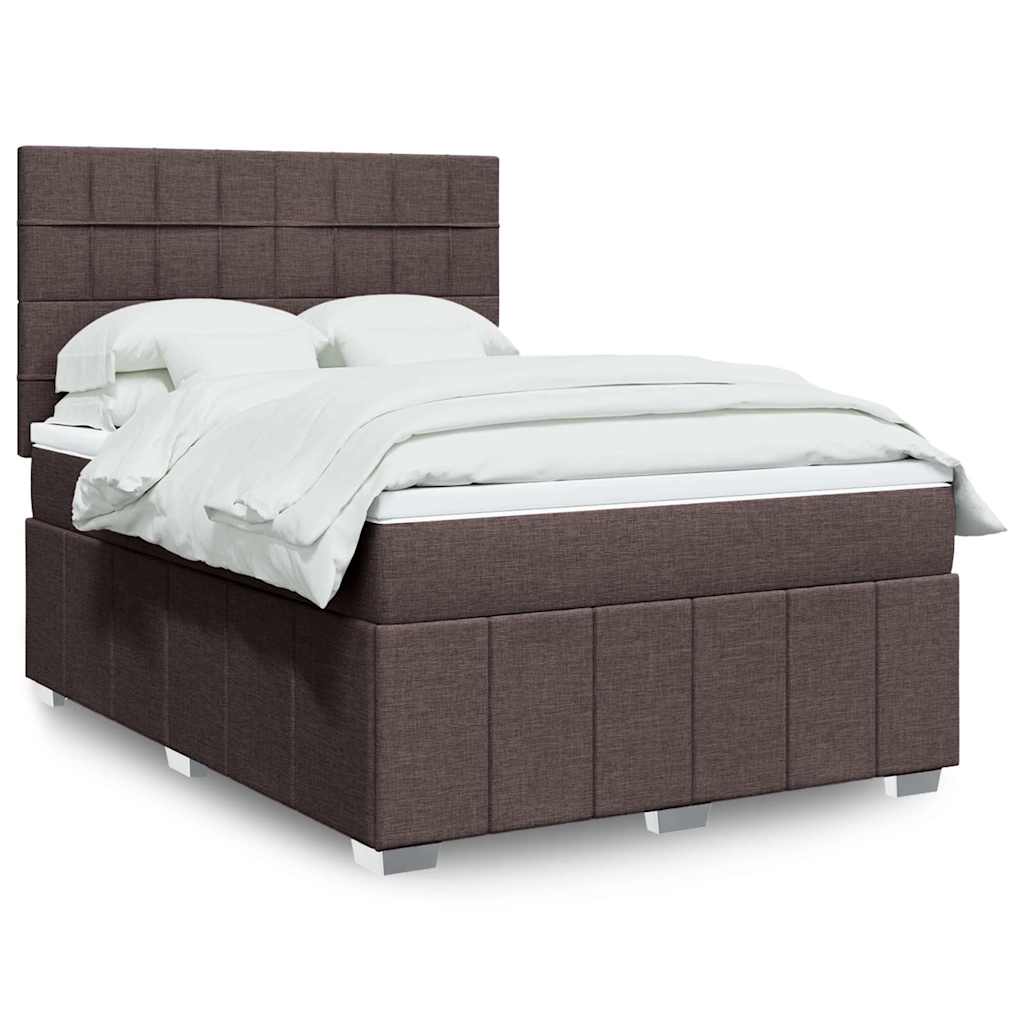 Sommier à lattes de lit avec matelas Marron foncé 140x190 cm - XIOS