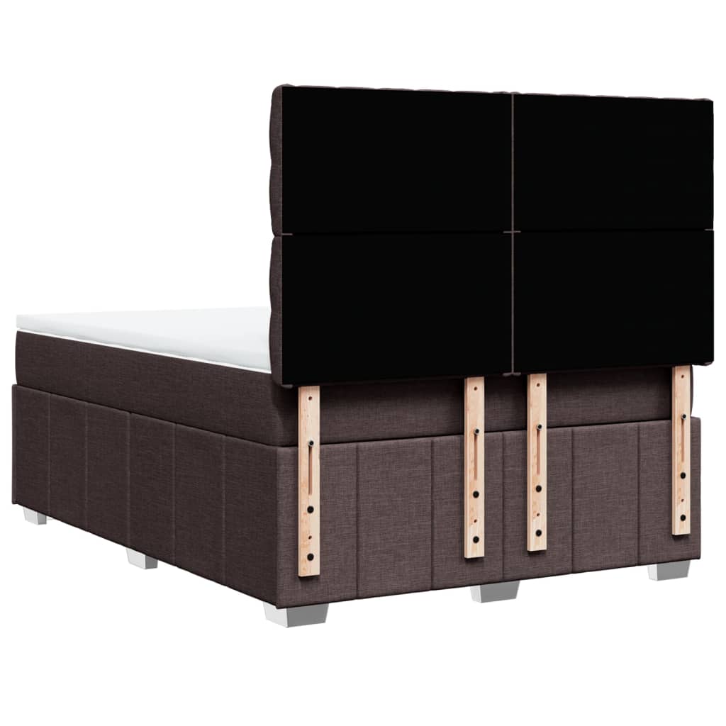 Sommier à lattes de lit avec matelas Marron foncé 140x190 cm - XIOS