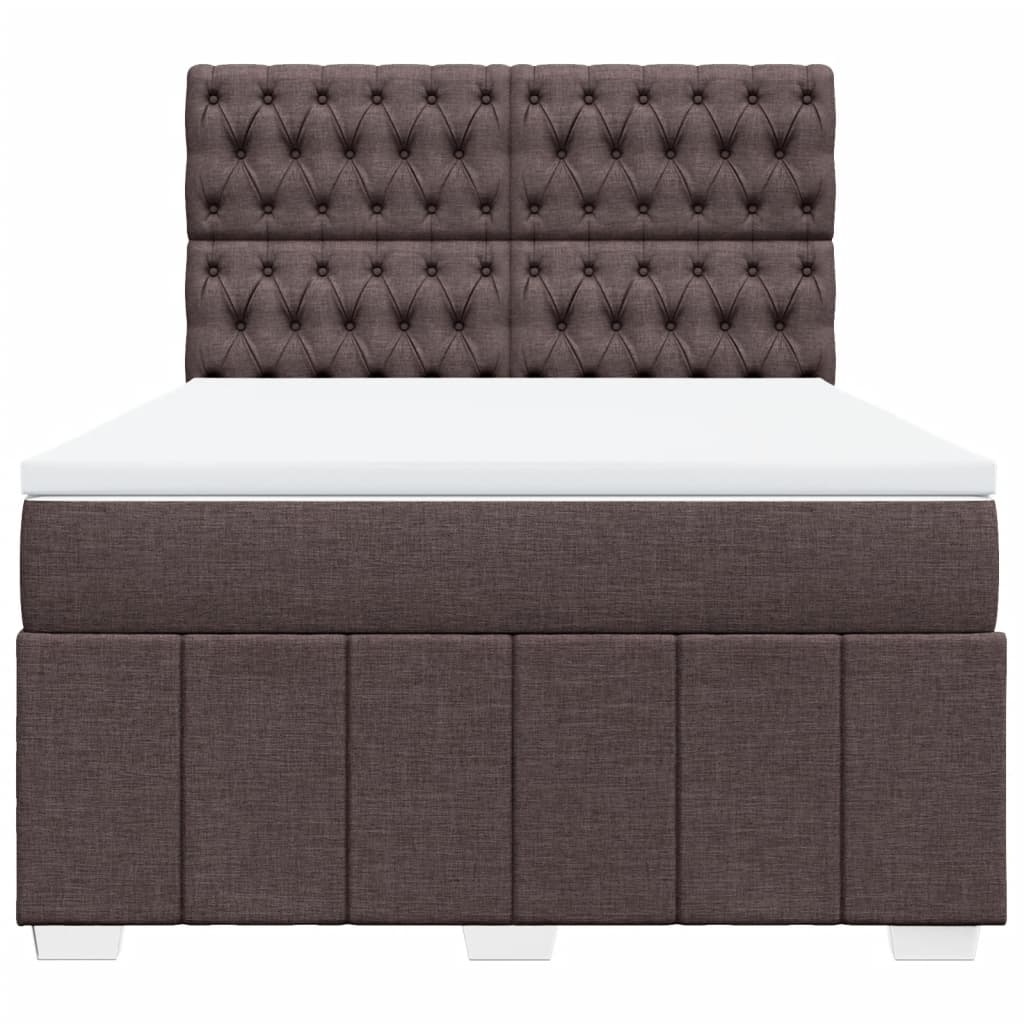 Sommier à lattes de lit avec matelas Marron foncé 140x200 cm - XIOS