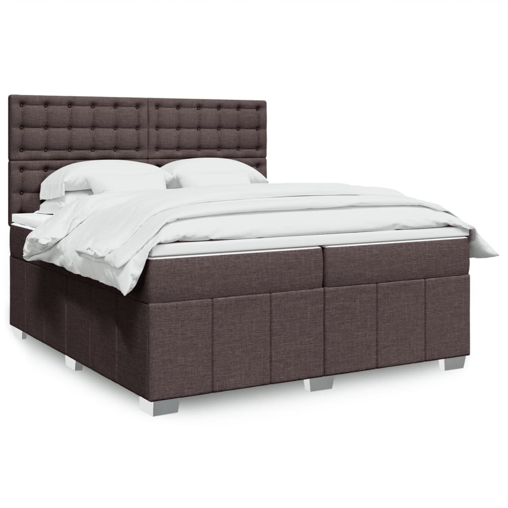 Sommier à lattes de lit avec matelas Marron foncé 200x200 cm - XIOS