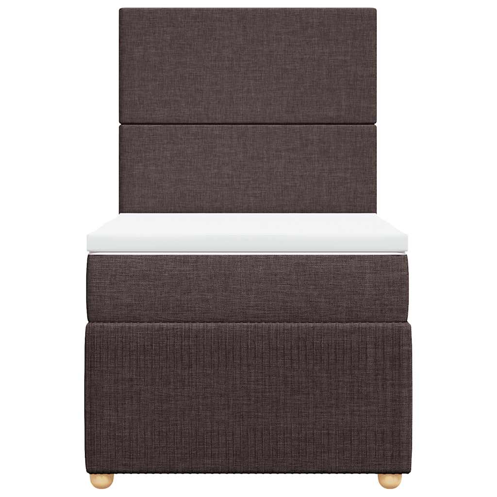 Sommier à lattes de lit avec matelas Marron foncé 80x200 cm - XIOS