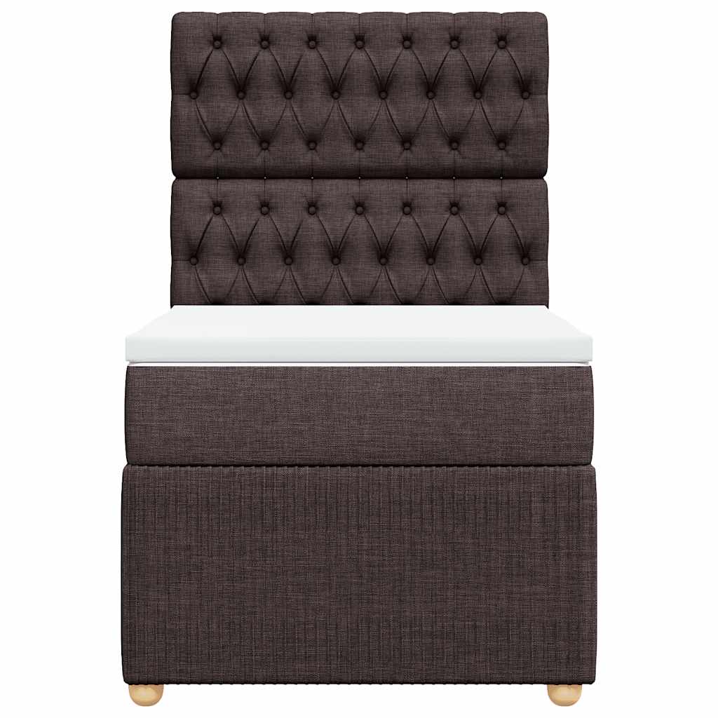 Sommier à lattes de lit avec matelas Marron foncé 80x200 cm - XIOS