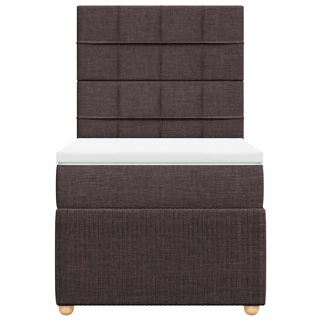 Sommier à lattes de lit avec matelas Marron foncé 90x190 cm - XIOS