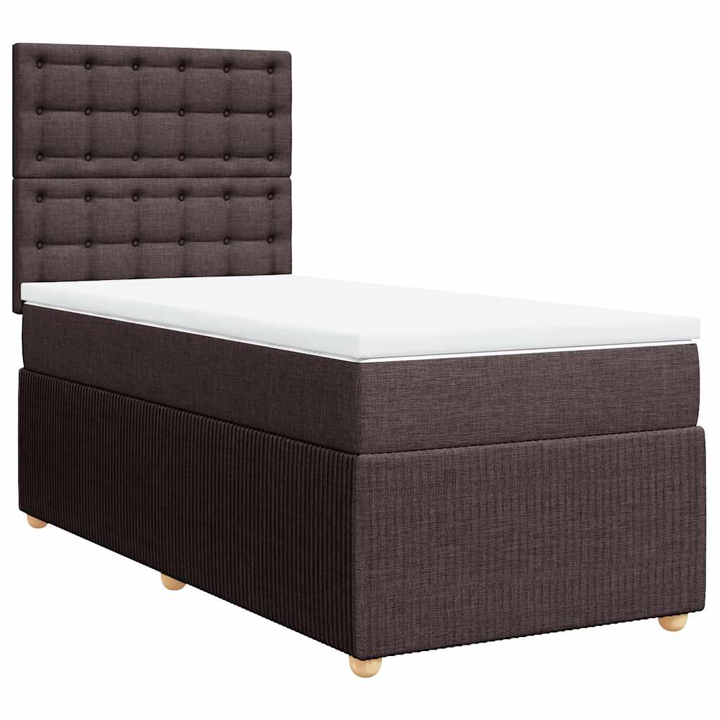Sommier à lattes de lit avec matelas Marron foncé 90x190 cm - XIOS